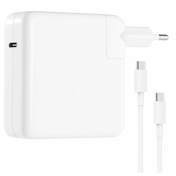MacBook Pro 16/15" USB-C Charger - 96W - USB-C Cable - White
