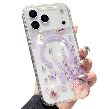 iPhone 17 Pro Max Magnetic Case with Embedded Rhinestones
