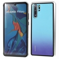 Magnetické Pouzdro s Tvrzeným Sklem pro Huawei P30 Pro - Stříbrný