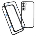 Samsung Galaxy S22+ 5G Magnetická pouzdra s temperovaným sklem - černá