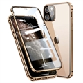 Magnetické Pouzdro s Tvrzeným Sklem pro iPhone 11 Pro - Zlato