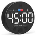 Magnetic LED Countdown Timer GL320 with Digital Display - Black / White