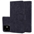 Mandala Series iPhone 11 peněženka se stojanem - černá