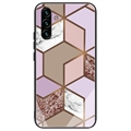 Hybridní Pouzdro Samsung Galaxy A04s/A13 5G s Mramorovým Vzorem – Hnědé / Růžové