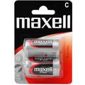 Maxell R14/C Zinc Carbon Batteries - 2 Pcs.