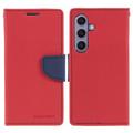 Mercury Goospery Fancy Diary Samsung Galaxy S24+ Wallet Case - Red