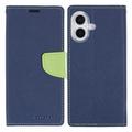iPhone 16 Mercury Goospery Fancy Diary Wallet Case