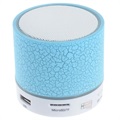 Mini Bluetooth reproduktor s mikrofonem a LED světly A9 - prasklý modrý