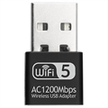 Mini Dvoupásmový Bezdrátový USB Adaptér - 1200Mb/s