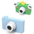 Mini HD digitální fotoaparát pro děti D8 - 8MP - modrá / žába