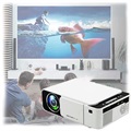 Mini Portable Full HD LED projektor T5 (Otevřený box vyhovující) - bílá