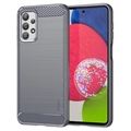 Pouzdro TPU Samsung Galaxy A23 Mofi Carbon Fiber – Šedá