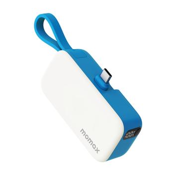 Momax 1-Power Mini Pop Art USB-C Power Bank 5000mAh - Blue