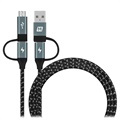Univerzální kabel Momax Onelink 4-in-1-USB-C, MicroUSB, USB 2.0-1,2 m