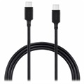 Momax Zero DC16 USB -C / USB -C kabel - 1M - Černý