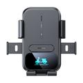 Motorcycle Phone Holder/Wireless Charger - 15W - Black