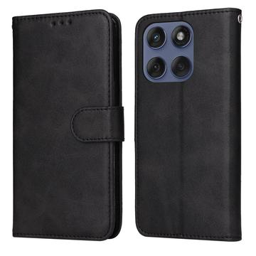 Motorola Edge 60 Fusion Wallet Case Magnetic Closure - Black