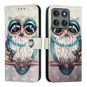 Motorola Edge 60 Pro Wonder Series Wallet Case - Owl
