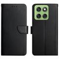 Motorola Edge 60 Pro Wallet Leather Case with Kickstand - Black