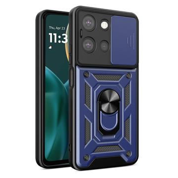 Motorola Moto G (2025) Rotary Ring Hybrid Case with Camera Shield