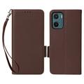 Motorola Moto G05/E15 Wallet Case with Magnetic Closure - Brown