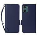Motorola Moto G05/E15 Wallet Case with Magnetic Closure - Dark Blue