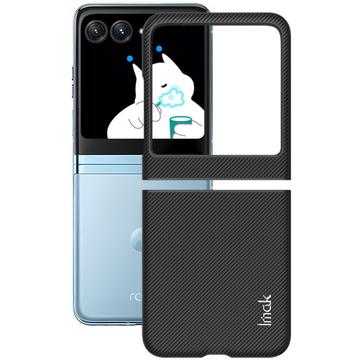 Motorola Razr 40 Ultra Imak Ruiyi Hybridní Pouzdro - Uhlíkové Vlákno - Černá