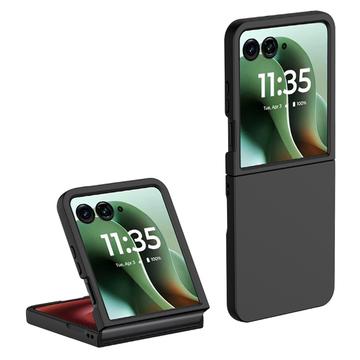 Motorola Razr 60 Ultra Pogumované Plastové Pouzdro - Černé