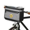 Multi-functional Cycling Insulated Bike Cooler Bag Anti-wear Water Resistant Bike Handlebar Bag Pannier with Bike Phone Mount - Grey