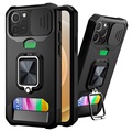 Multifunkční 4-in-1 iPhone 12/12 Pro Hybrid Case-Black