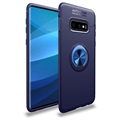 Samsung Galaxy S10+ Magnetic Fing Grip Case - modrá