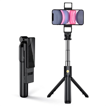 Multifunkční selfie stick & stativ stojan k22 -d - černá