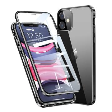 iPhone 11 Magnetické Pouzdro s Temperovaným Sklem