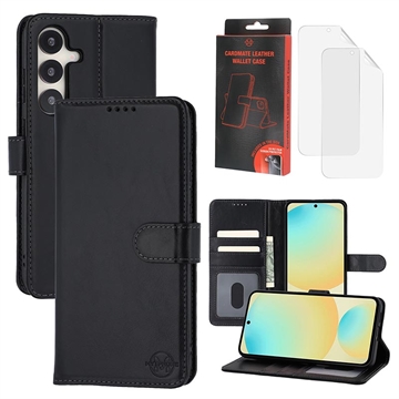 Samsung Galaxy S24 FE MyTPhone CardMate Leather Wallet Case - Black