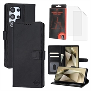 Samsung Galaxy S24 Ultra MyTPhone CardMate Leather Wallet Case - Black