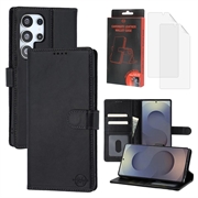 Samsung Galaxy S25 Ultra MyTPhone CardMate Leather Wallet Case - Black