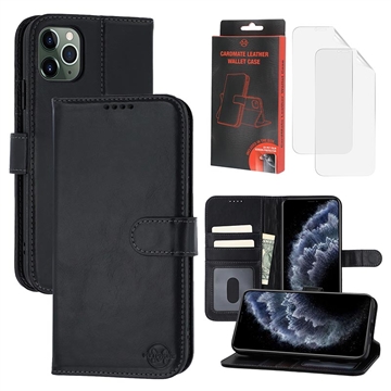 iPhone 11 Pro Max MyTPhone CardMate Leather Wallet Case - Black