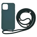 Série náhrdelníku iPhone 12 Pro Max TPU Case - Dark Green