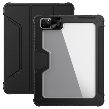 iPad Air 11 (2024)/iPad Pro 11 2022/2021/2020/iPad Air 2022/2020 Nillkin Bumper Smart Folio Case - černá / průhledná
