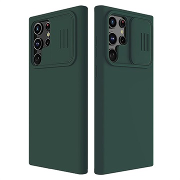 Nillkin Camshield Silky Samsung Galaxy S22 Ultra 5G Hybrid Case - zelená