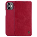 Nillkin Qin iPhone 12 Mini Flip Case - červená