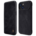 iPhone 15 Nillkin Qin Pro Flip Pouzdro - Černá