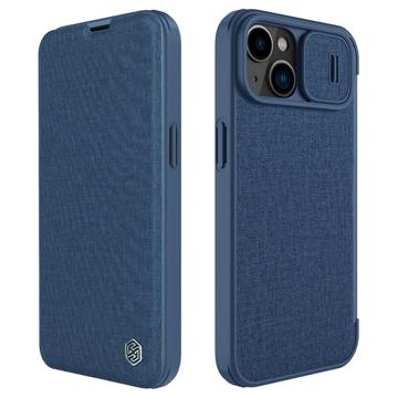 Série Nillkin Qin Pro iPhone 14 Flip Case - Modrý