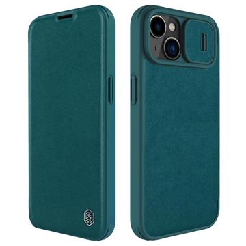 Série Nillkin Qin Pro iPhone 14 Flip Case - Zelená