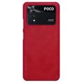 Nillkin Qin Series Xiaomi Poco M4 Pro Flip Case - červená