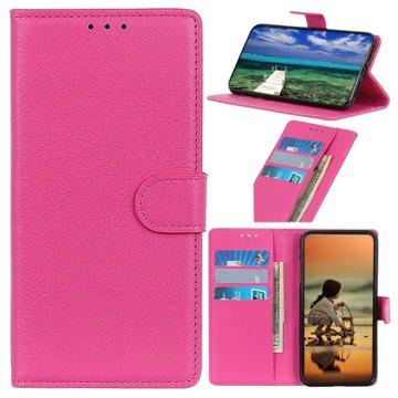 Pouzdro peněženky Nokia C21 Plus s magnetickým uzavřením - horká růžová