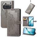 Nothing Phone (3a) Série Mandala Peněženka - Šedá