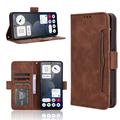 Nothing Phone (3a) Pro Cardholder Wallet Case - Brown