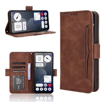 Nothing Phone (3a) Pro Cardholder Wallet Case - Brown