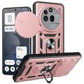 Nothing Phone (3a) Pro Rotary Ring Hybrid Case with Camera Shield - Rose Gold